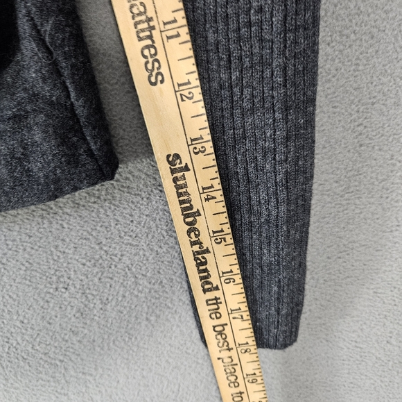 Paraphrase Wool 100% Full Side Zipper Cardigan Swester Womens Medium Dark Gray - Picture 6 of 8